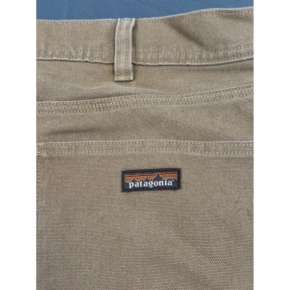 Patagonia Men's Iron Forge Hemp 5-Pocket Work Pants 40x30 Tan Brown Distressed